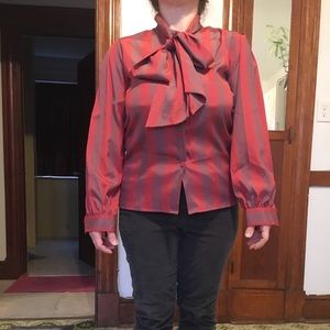 Vintage Oscar de la Renta Sport bow top